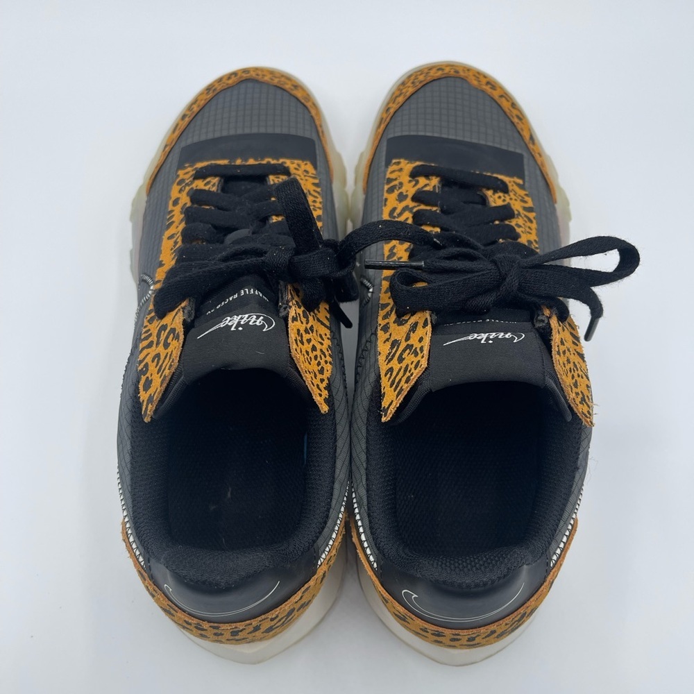 Nike Women's Waffle Racer 2X Leopard Black Sneakers Size US 10 Running Shoes Gym - Picture 4 of 8